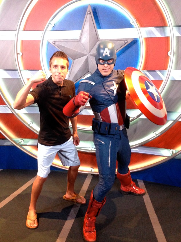 Matching muscles with Captain America
