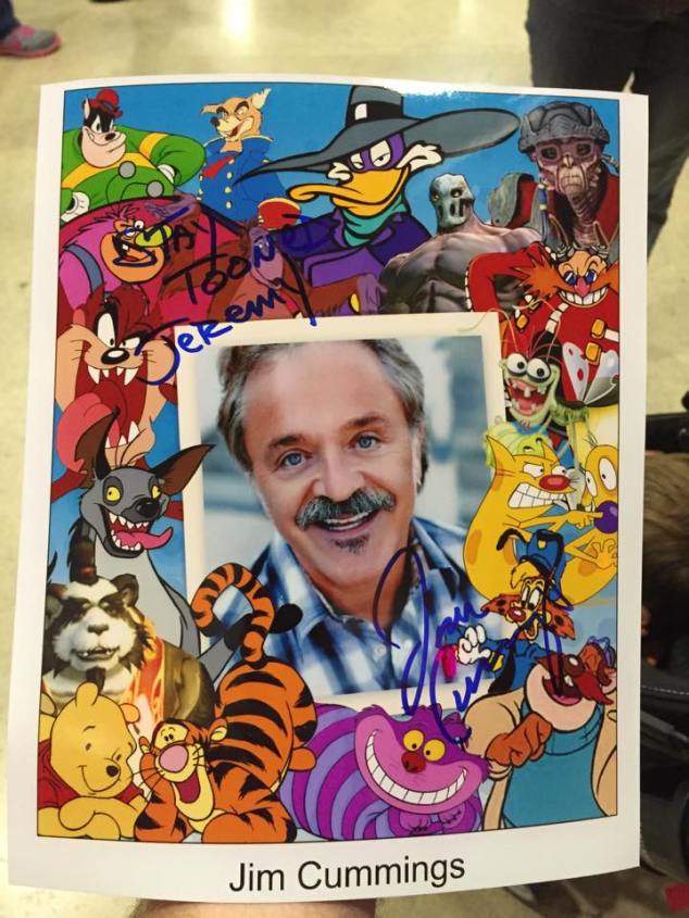Jim Cummings Autographed Picture