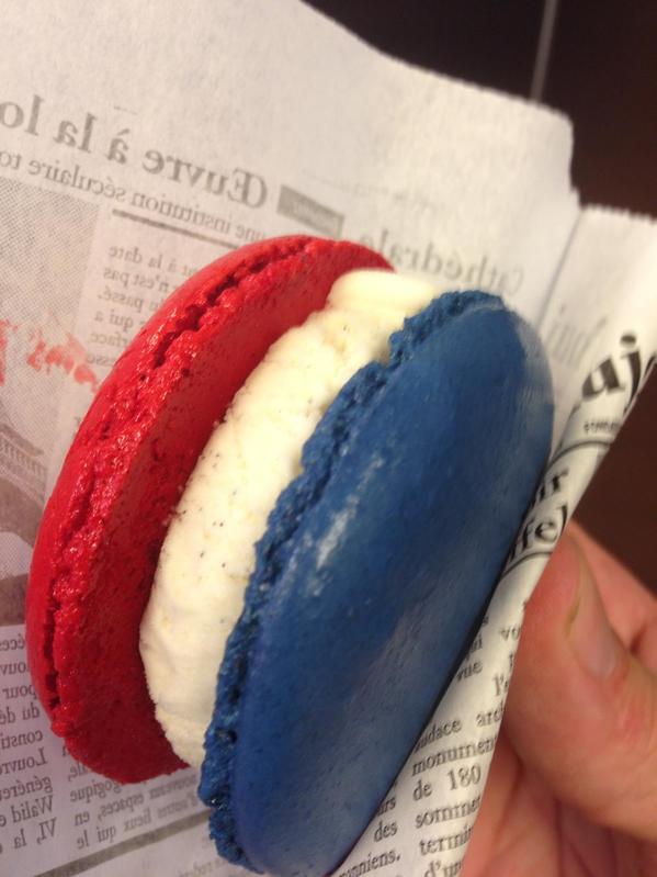 Macaron Ice Cream Sandwiches 4th of July
