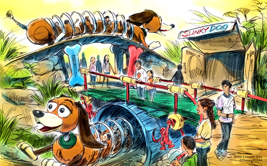 Slinky Dog Coaster Concept